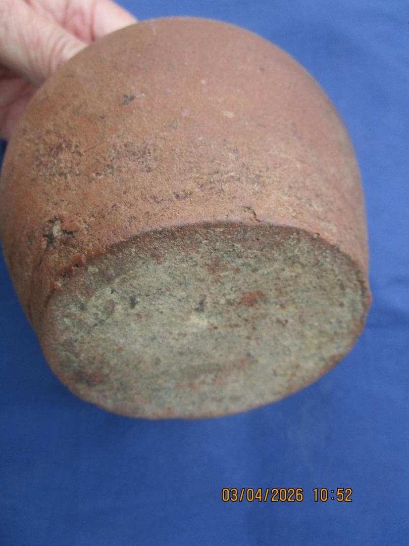 古備前　お歯黒壺　花器　うずくまる　花瓶　1個