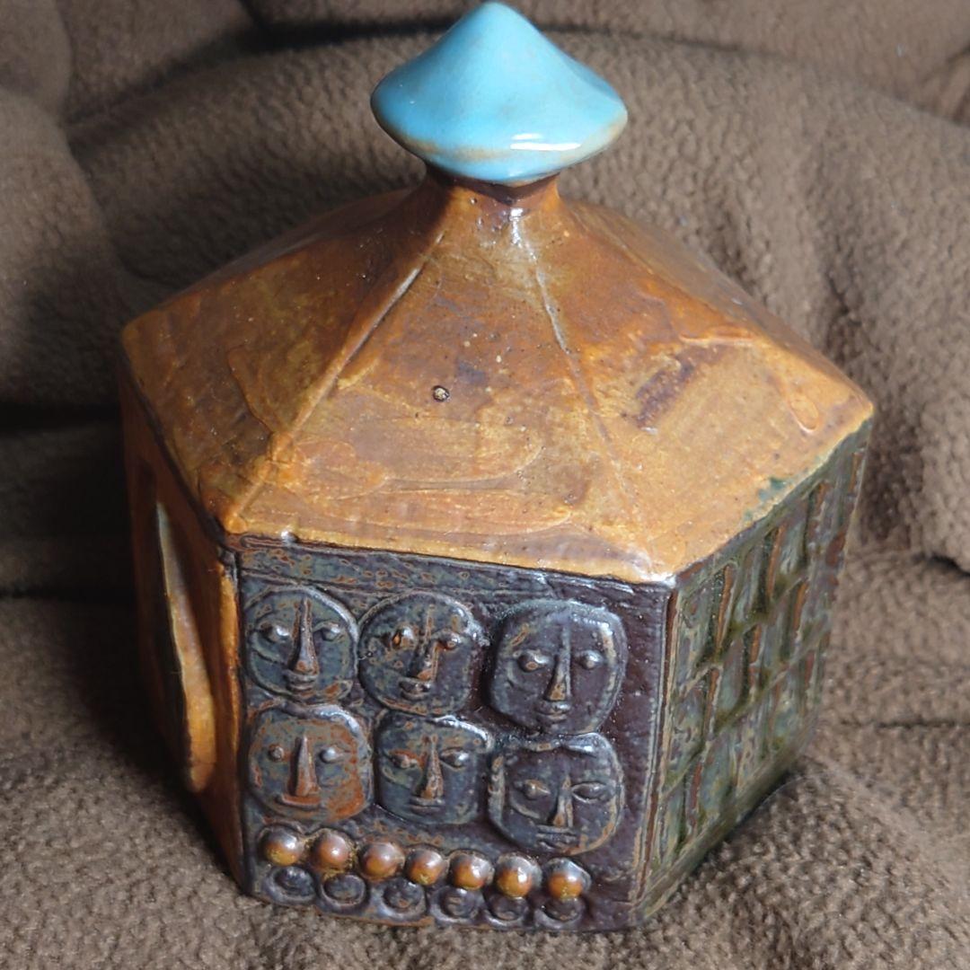 グスタフスベリ★バーティル・ヴァリーン六角形の家★北欧陶器オブジェ送料無料