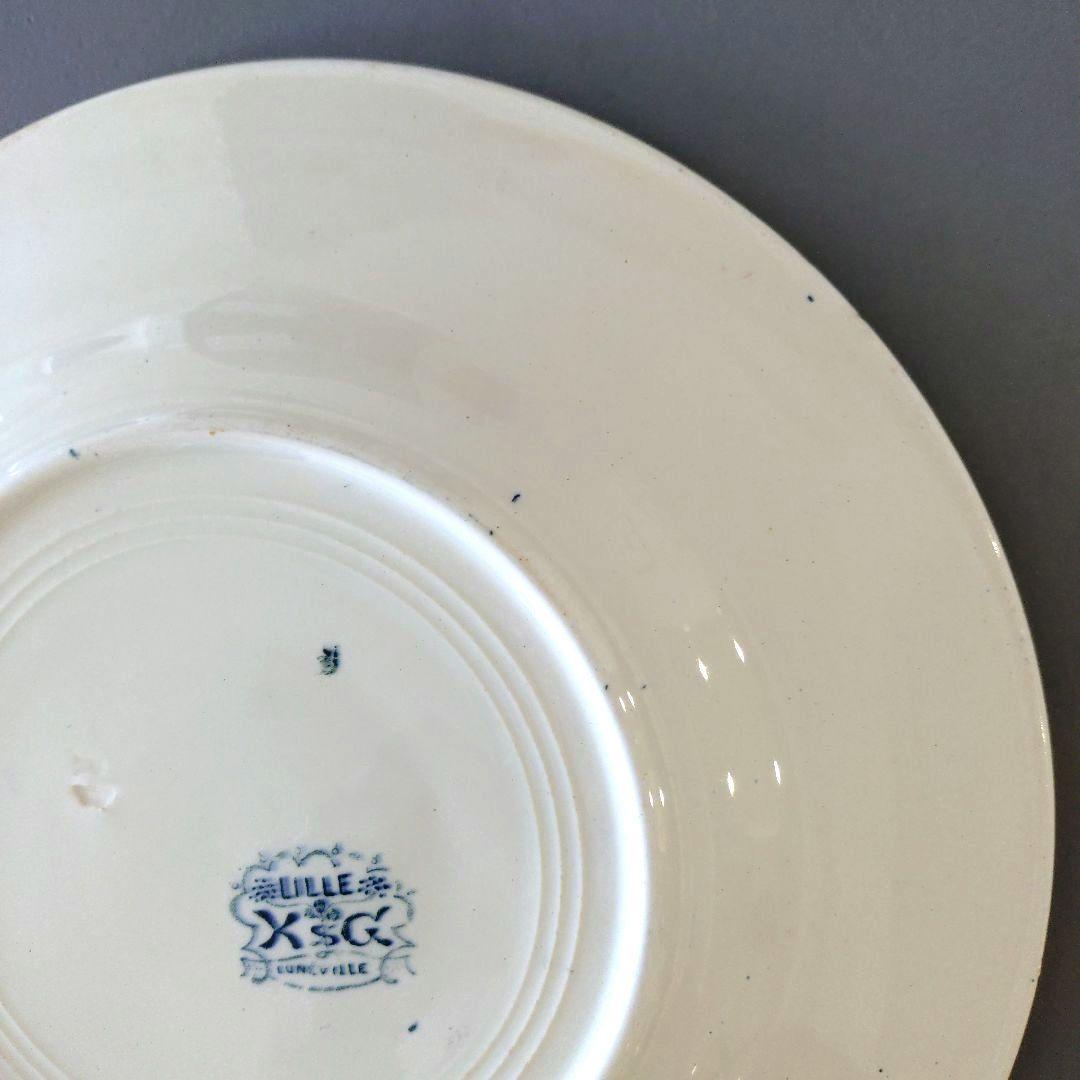 Luneville リュネヴィル プレート フランスアンティーク