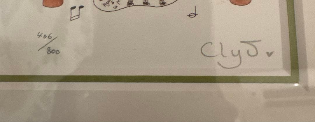 貴重クリーブ 【送料込】額装 ☆ サイン・エディション有り ☆ 限定版画 ☆