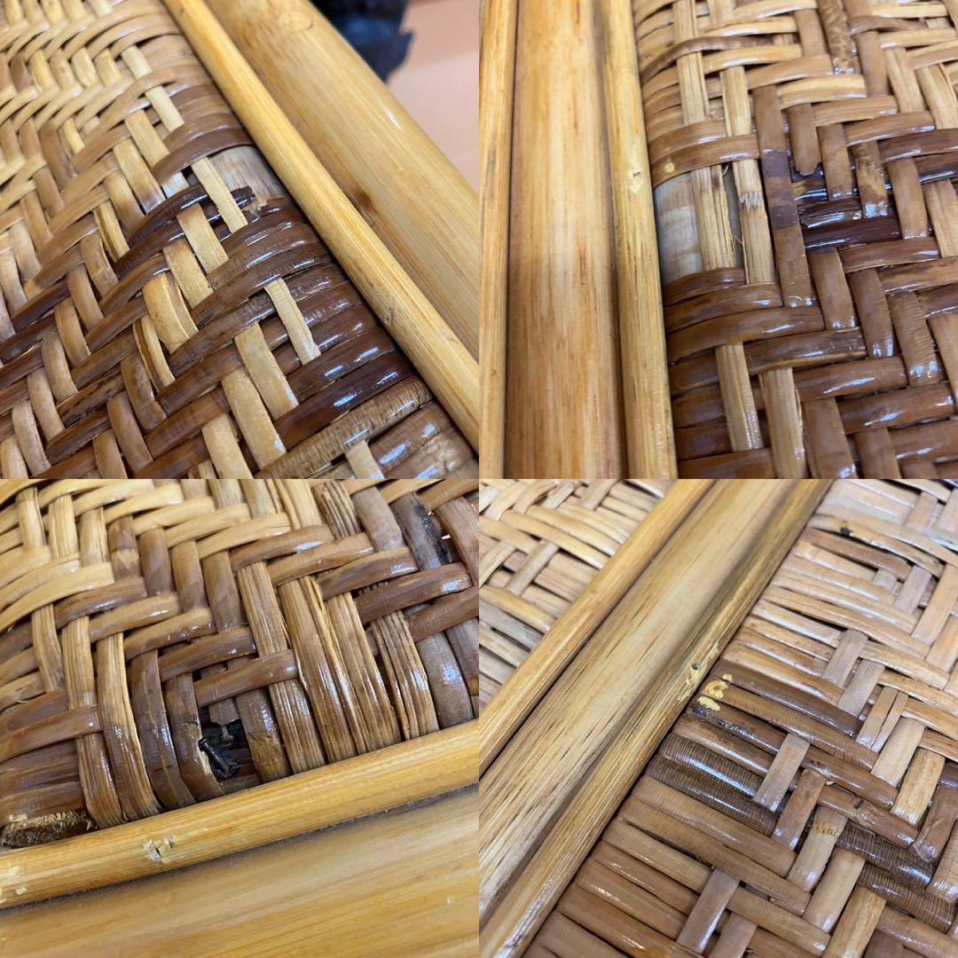 ラタン　籐　二人掛け　ソファ　レトロ　家具　インテリ