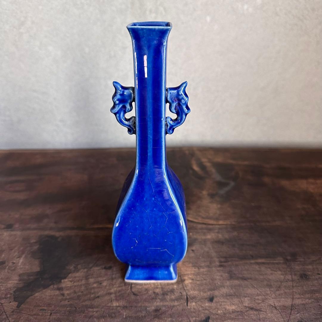 花瓶　官窯　青釉　花入　宋代　中国美術　古美術　中国古玩　骨董