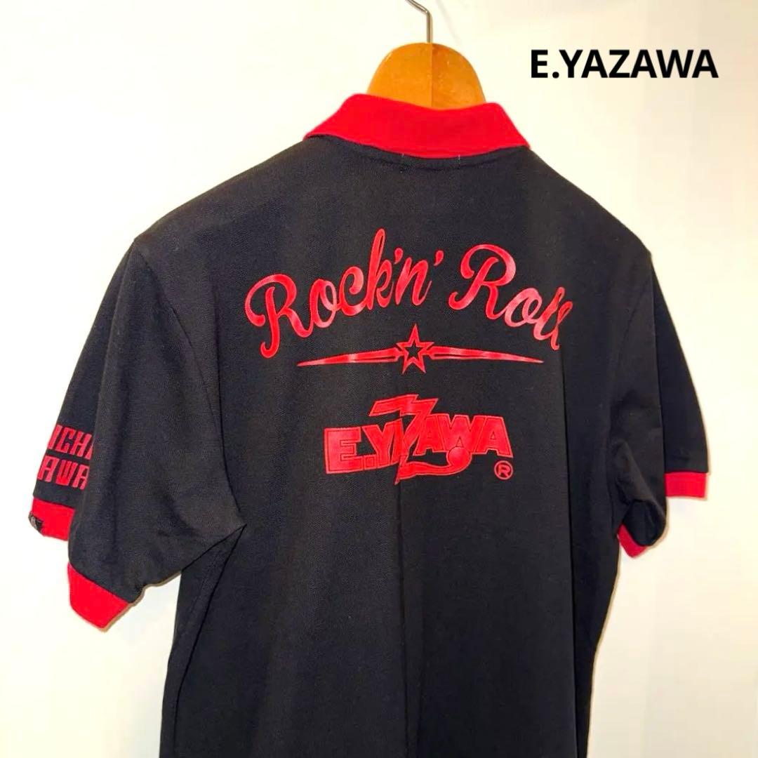 希少E.YAZAWA 矢沢永吉 ポロシャツ ライブ 限定 完売品 ブラック XL