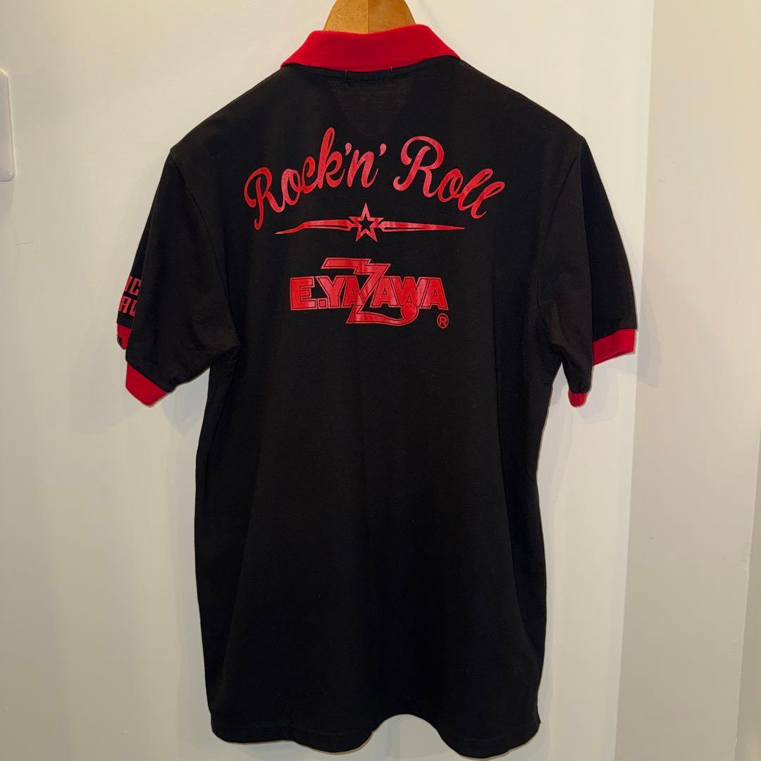 希少E.YAZAWA 矢沢永吉 ポロシャツ ライブ 限定 完売品 ブラック XL