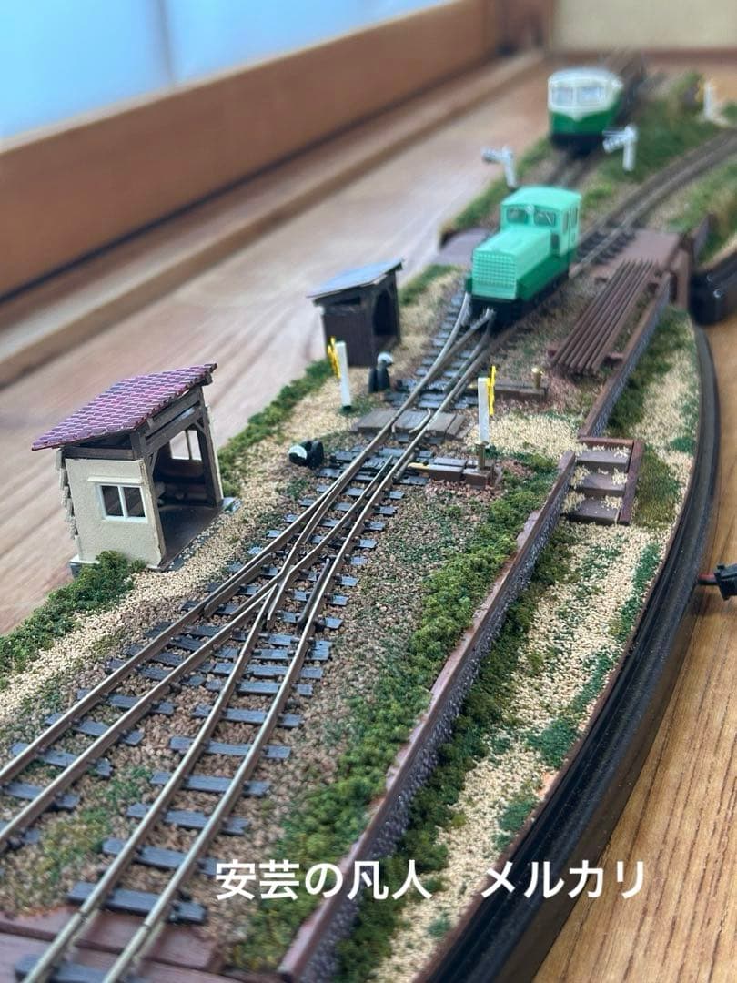 HOナロー(軌間9mm)56鉄道模型ジオラマ3部作　信号場のある風景