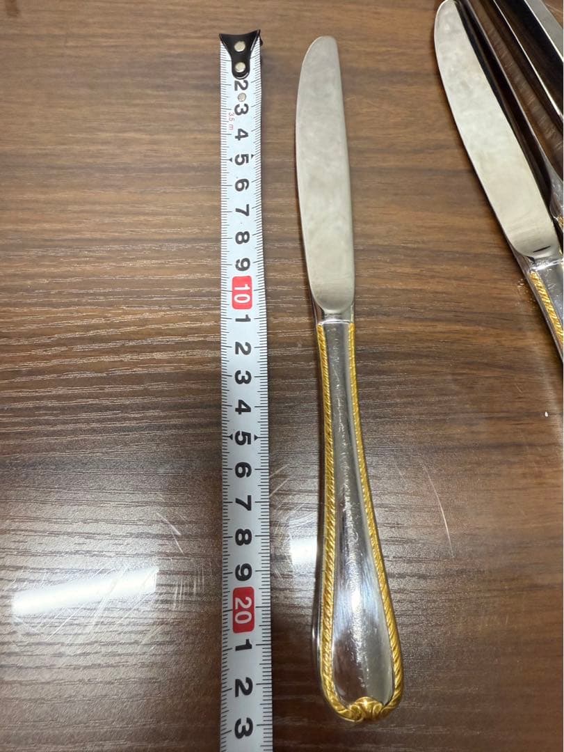 Gorham ゴールデンリボンエッジ カトラリーセット　各6本　合計30本セット