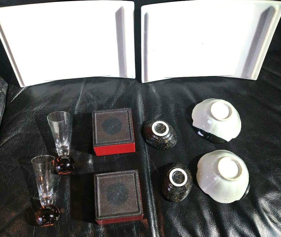 ♥ホームパーティー用♥美濃焼 ・名作良峰作高級浮き上り銀彩皿⬛５種豪華1セット