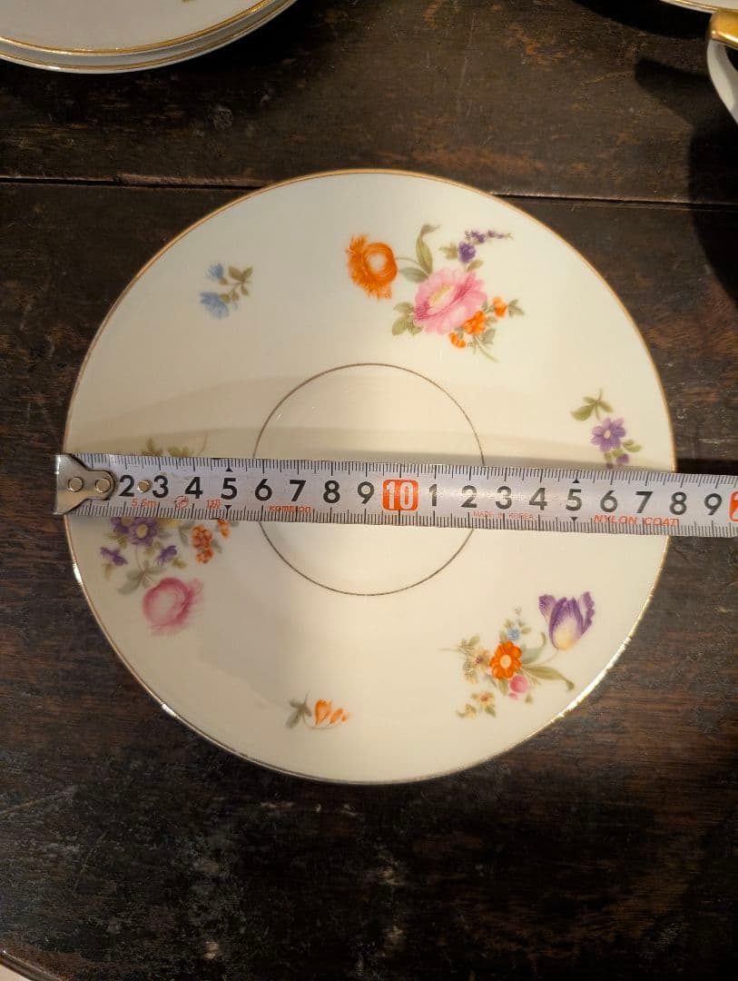 アンティークトーマスババリア　ドイツ 花柄スープカップセット 5個セット