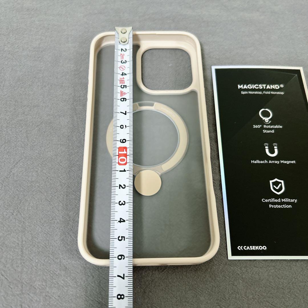 CASEKOO iPhone 16 Pro Max 用 ケース 米軍ゴールド