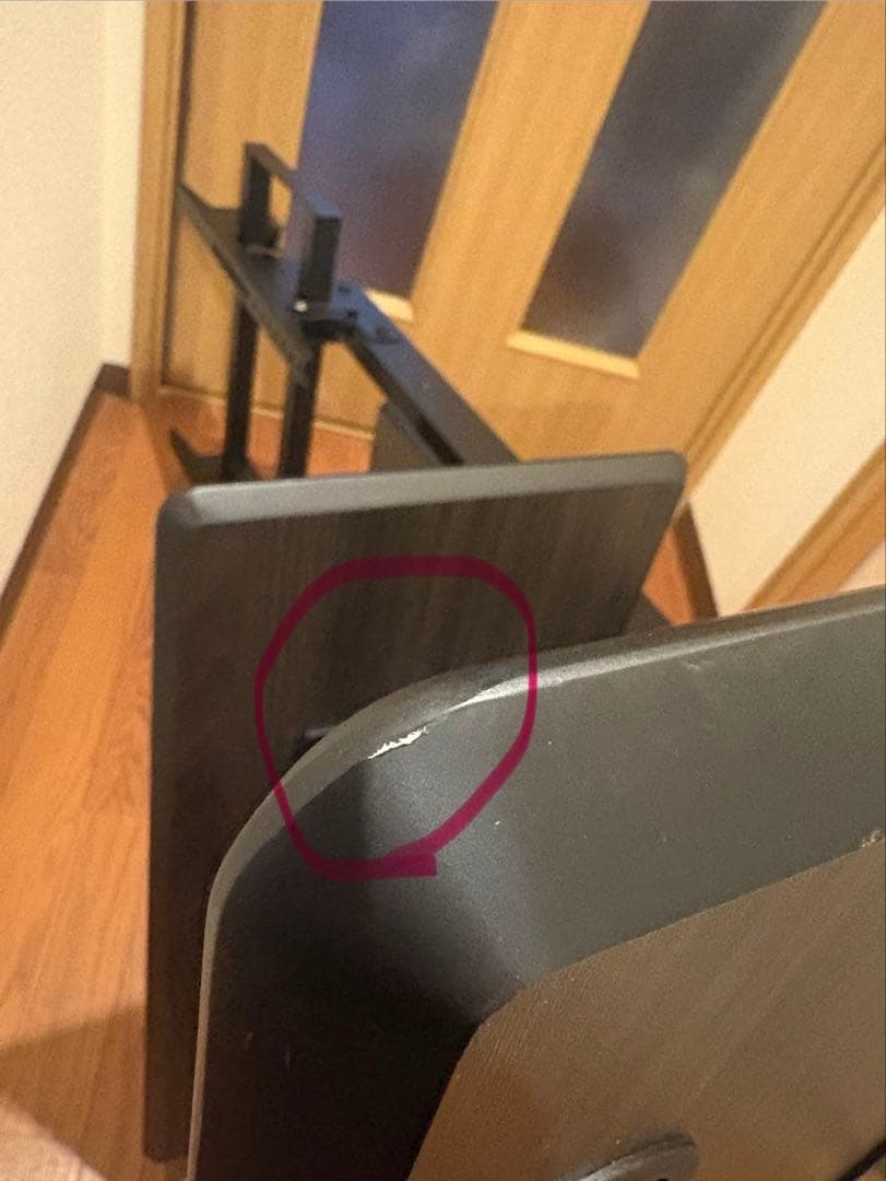 美品ハヤミ工産 テレビスタンド キャスター付き KF-970