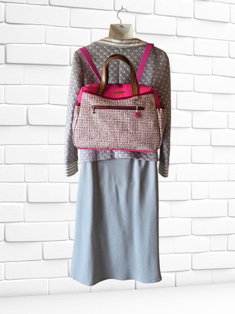 ききらら様②　ボストン型4way リュック(L) リバティ　ハンドメイド