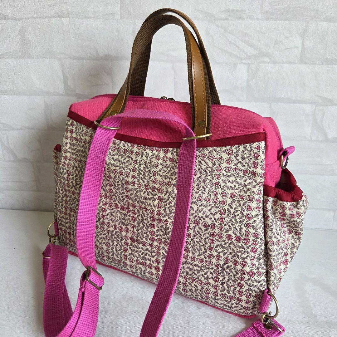 ききらら様②　ボストン型4way リュック(L) リバティ　ハンドメイド