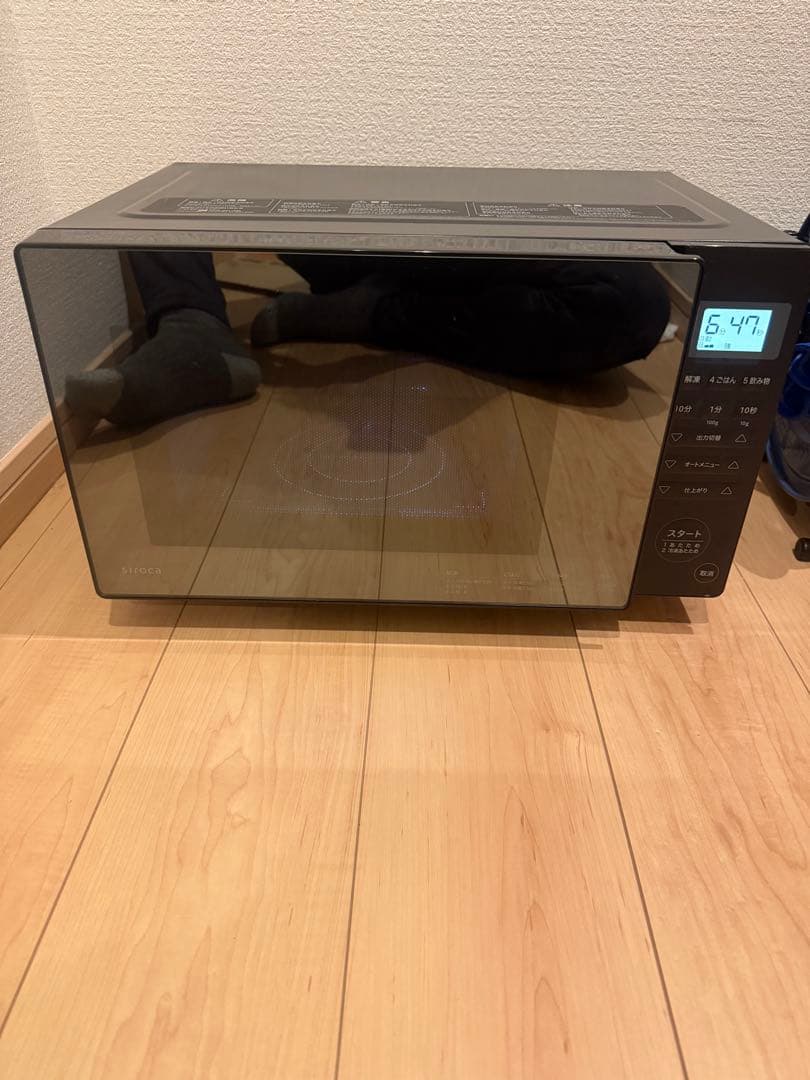 siroca電子レンジSX-18D132 取扱説明書付き