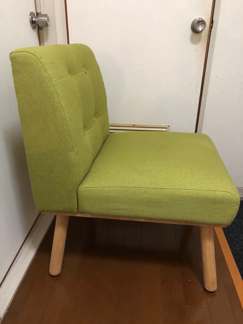 グリーン 1人掛けソファ シンプルモダン