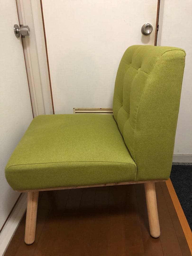 グリーン 1人掛けソファ シンプルモダン