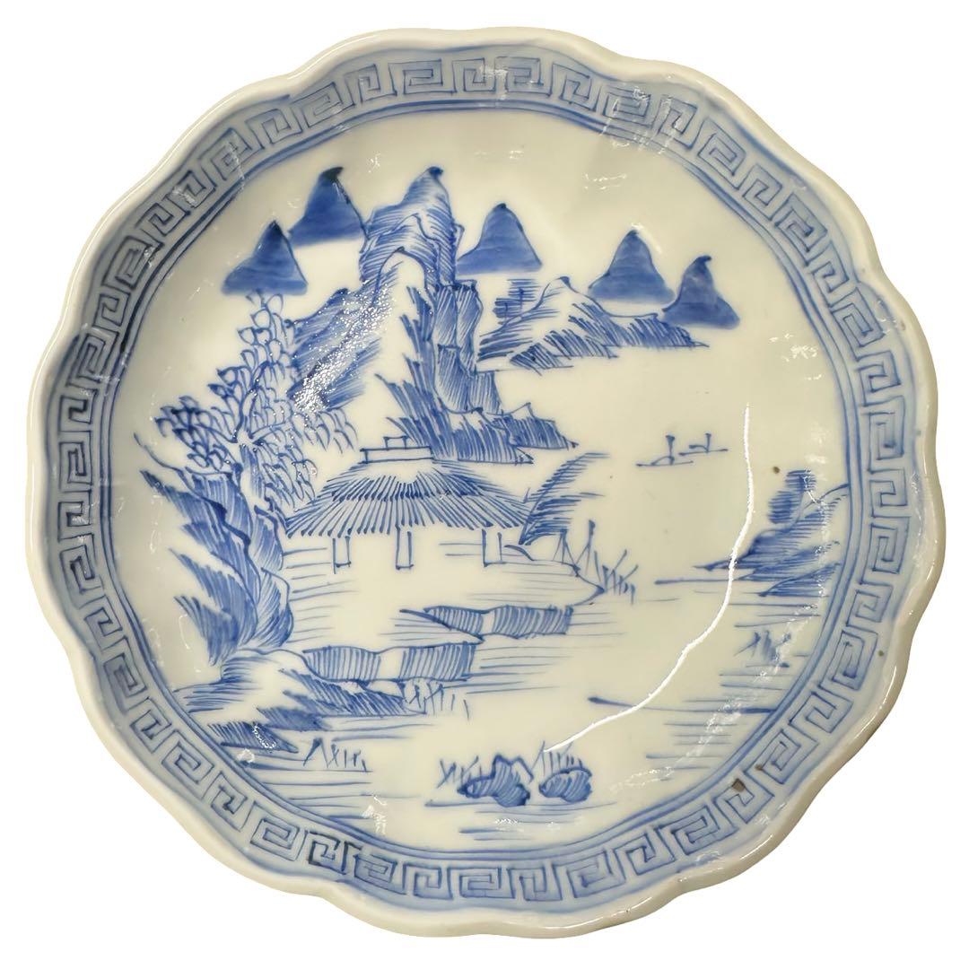 ★ 古伊万里 山水図 膾皿 6枚/食器！★