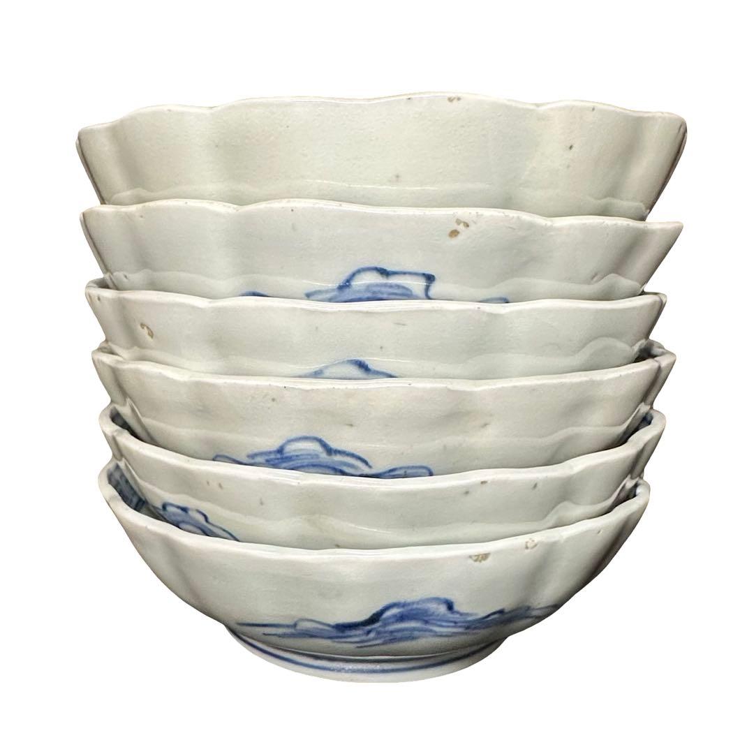★ 古伊万里 山水図 膾皿 6枚/食器！★