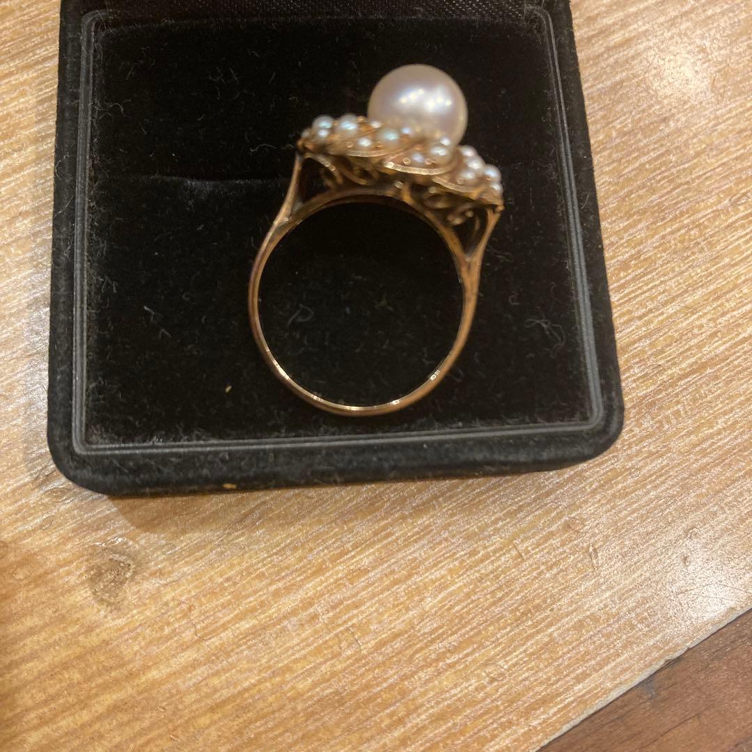 14K シードパールリング
