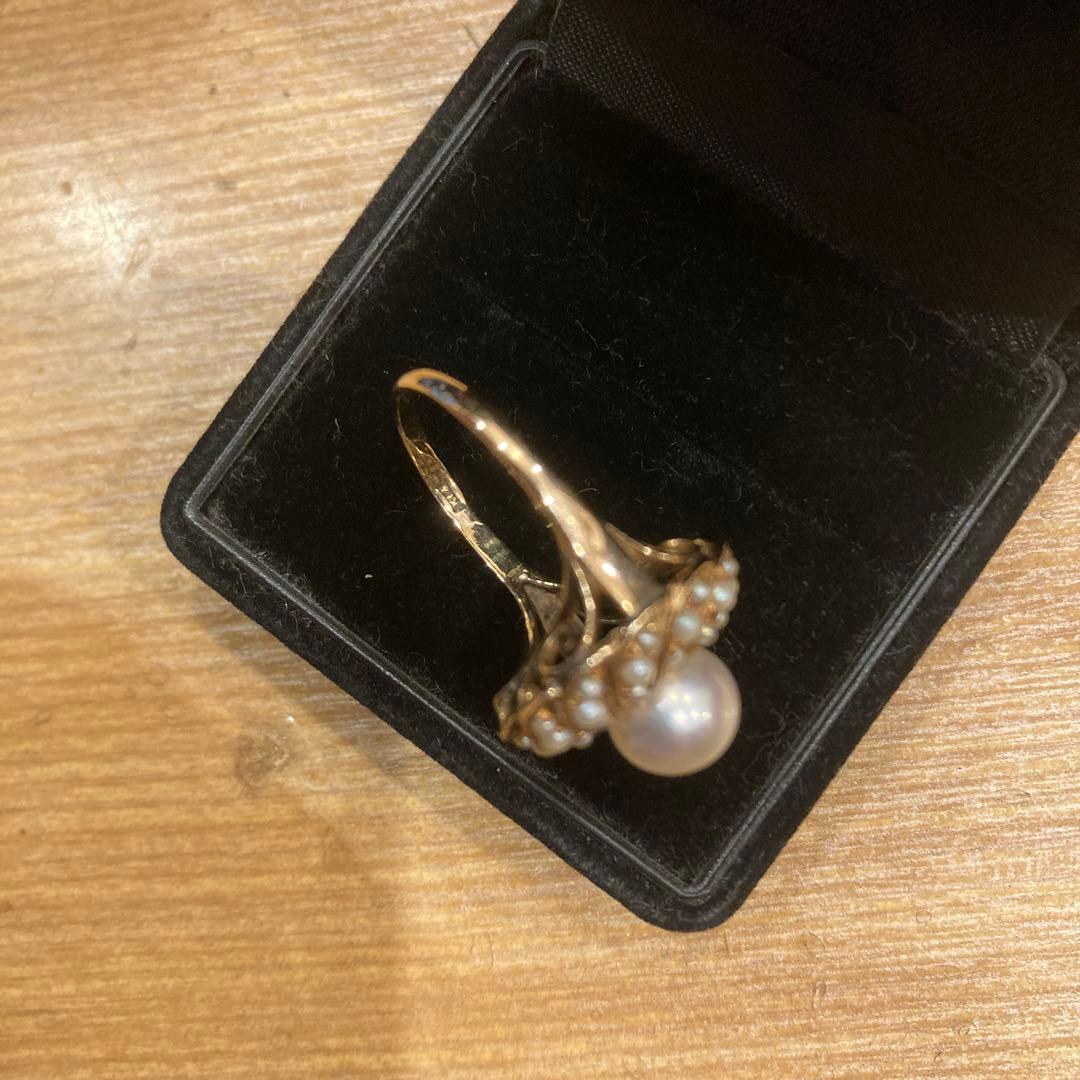 14K シードパールリング