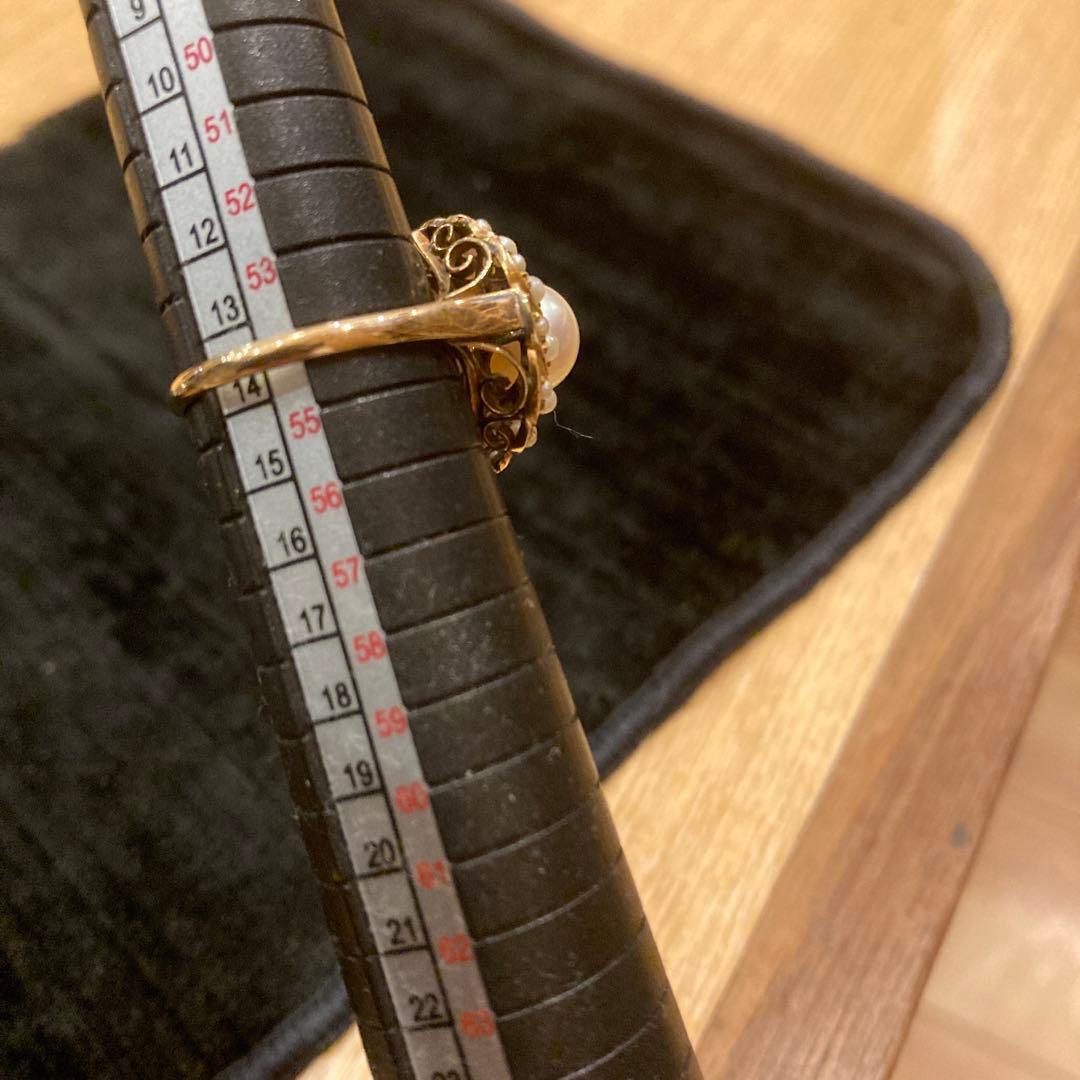 14K シードパールリング