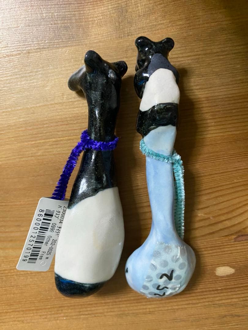 チイラボ　cyilabo ハンドメイド　陶芸　スプーン　マレーバク　2本