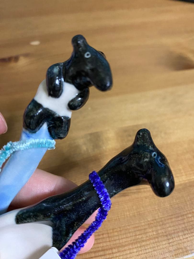 チイラボ　cyilabo ハンドメイド　陶芸　スプーン　マレーバク　2本