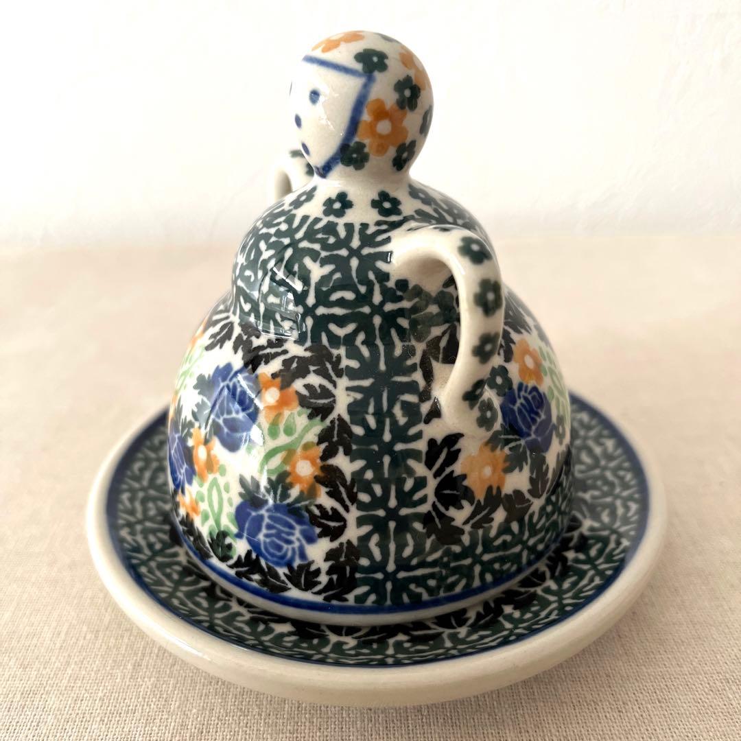 G696 ポーランド製　チーズレディ【未使用】セラミカ