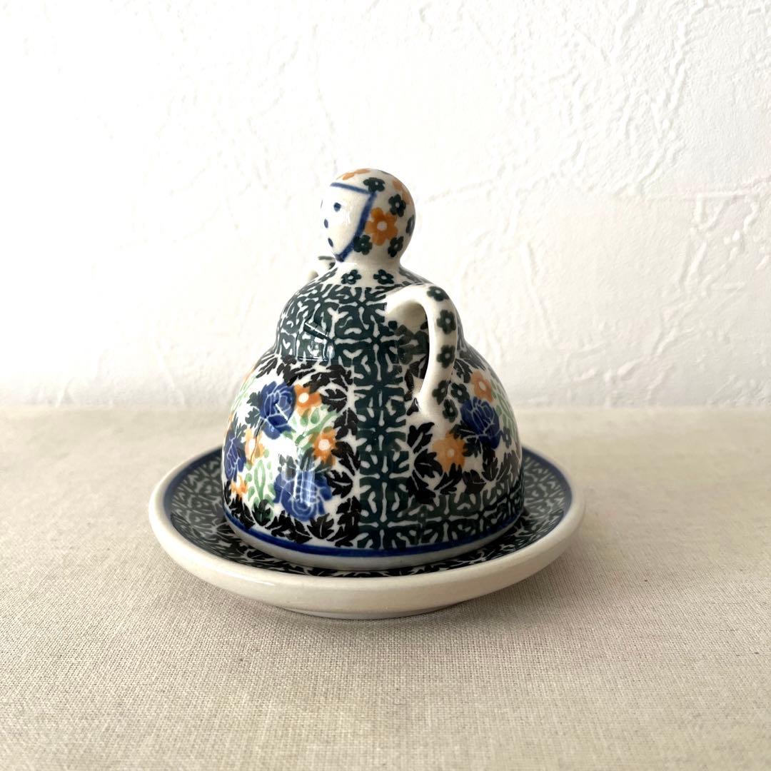 G696 ポーランド製　チーズレディ【未使用】セラミカ