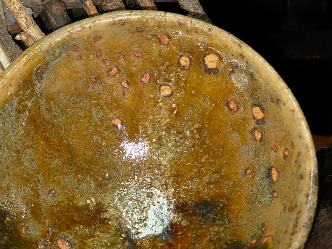 ♥美濃焼　小さな　黄瀬戸　茶碗　茶道具　骨董　古玩