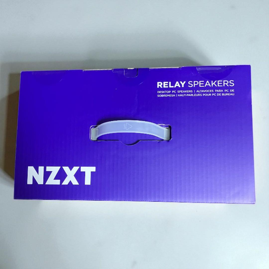 NZXT RELAY SPEAKERS ホワイトデスクトップサイズ アンプ内蔵