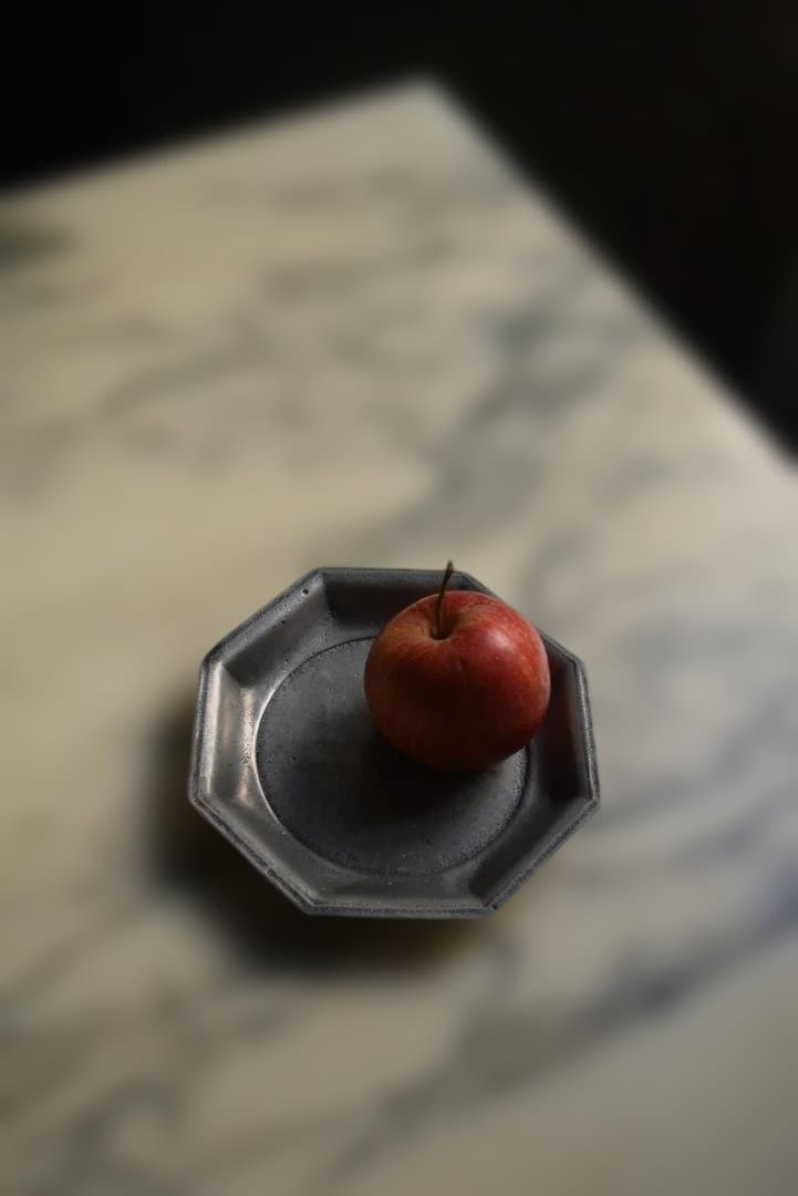 美しいエタン　オクトゴナル深皿（12.6㎝）　フランスアンティーク　印有