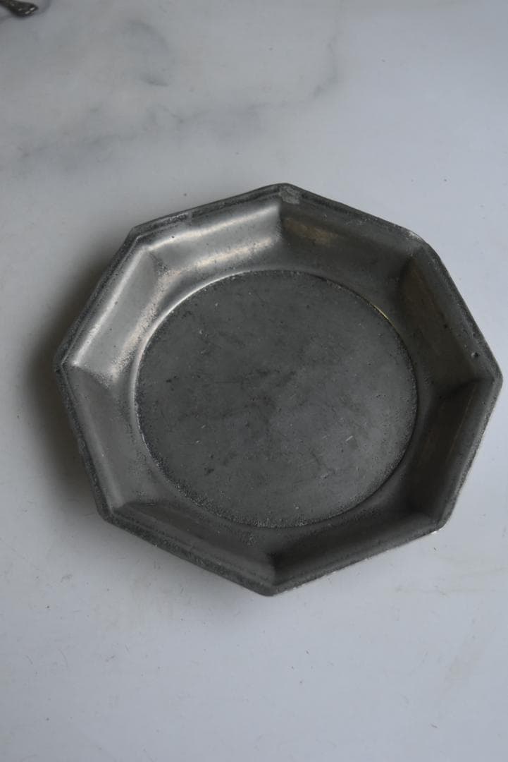 美しいエタン　オクトゴナル深皿（12.6㎝）　フランスアンティーク　印有