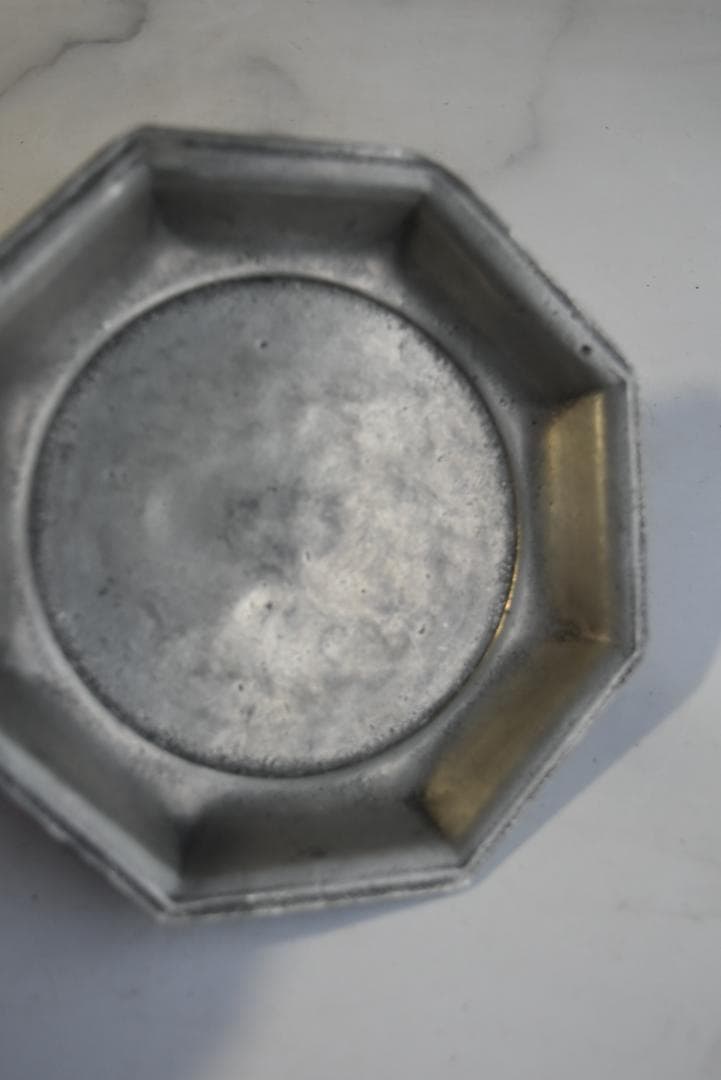 美しいエタン　オクトゴナル深皿（12.6㎝）　フランスアンティーク　印有