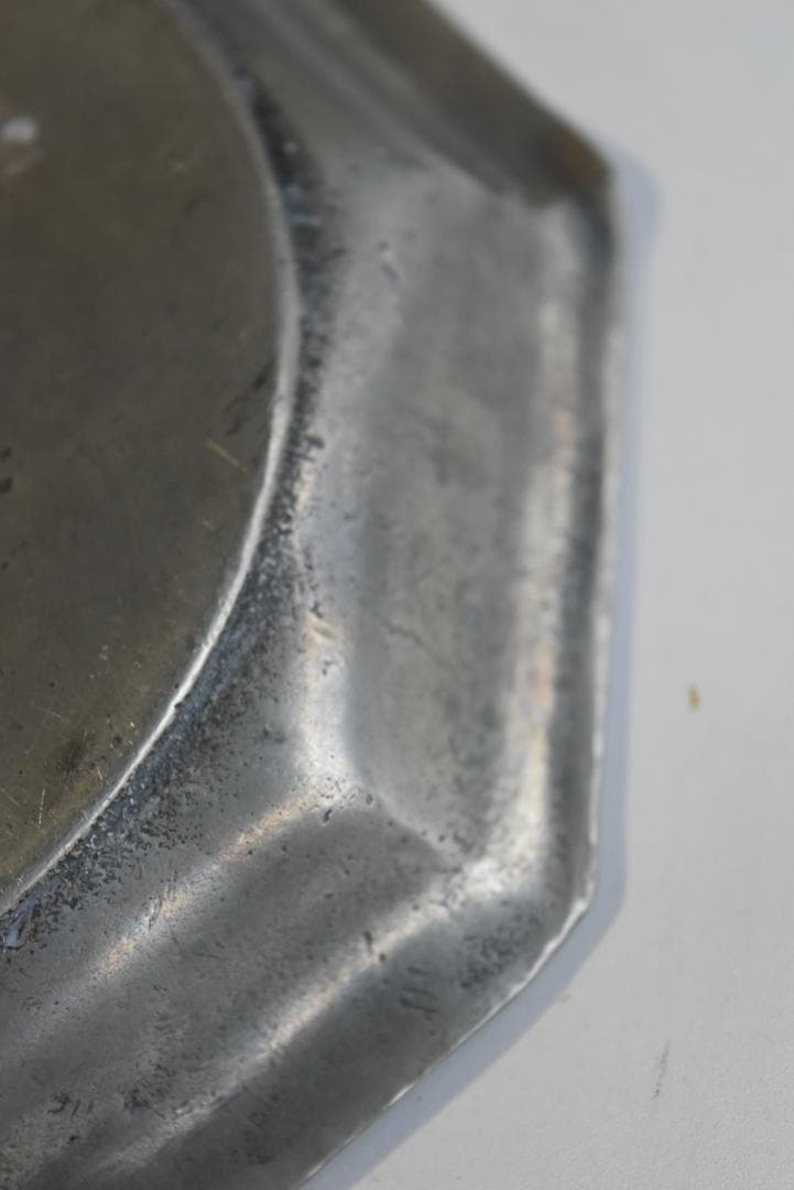 美しいエタン　オクトゴナル深皿（12.6㎝）　フランスアンティーク　印有