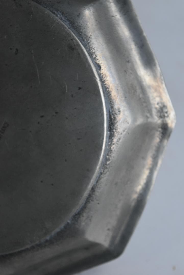 美しいエタン　オクトゴナル深皿（12.6㎝）　フランスアンティーク　印有