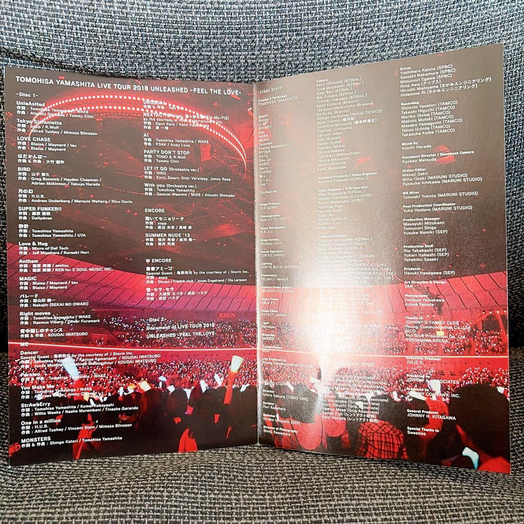 山下智久LIVE TOUR 2018 UNLEASHED DVD 初回生産限定版