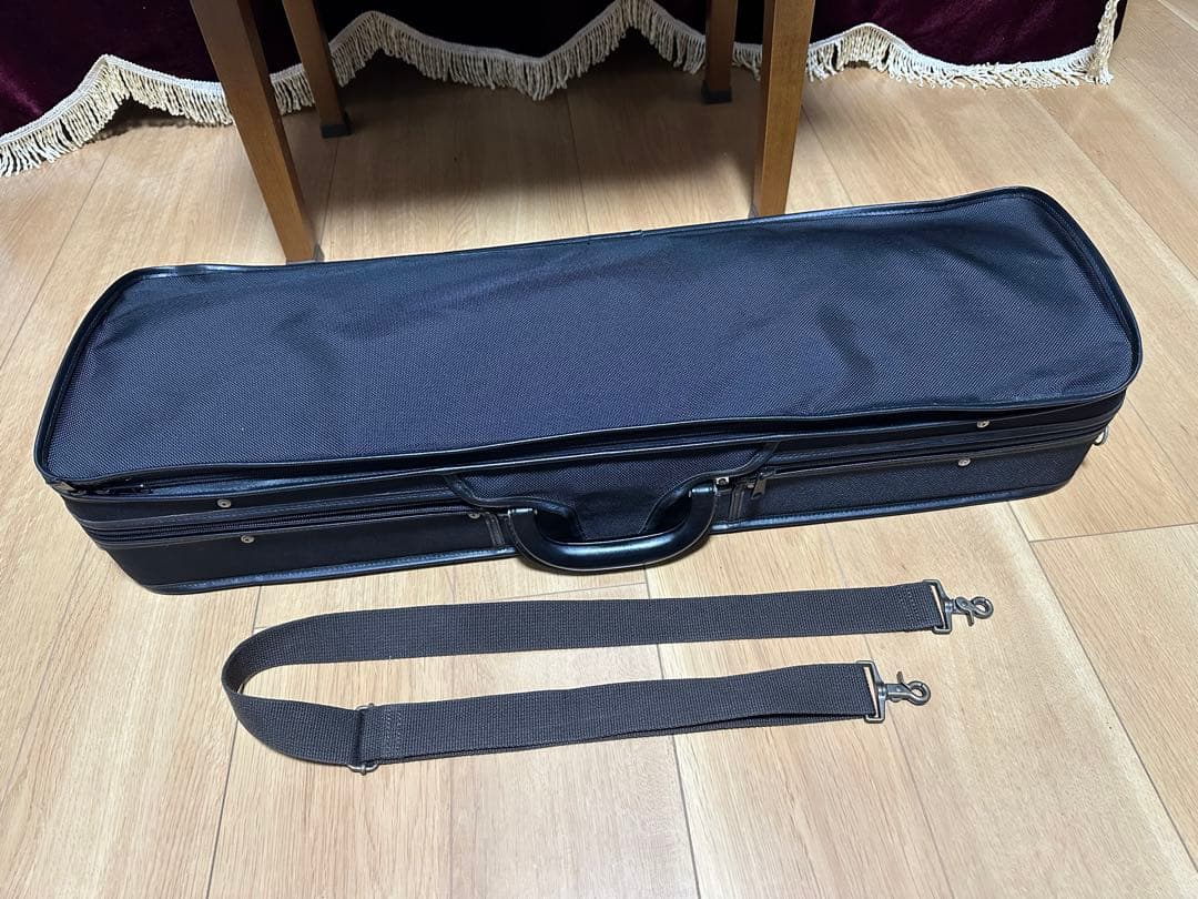 高級　木枠製　バイオリンケース　4/4サイズ　角型　音楽教室　弦楽器　レッスン