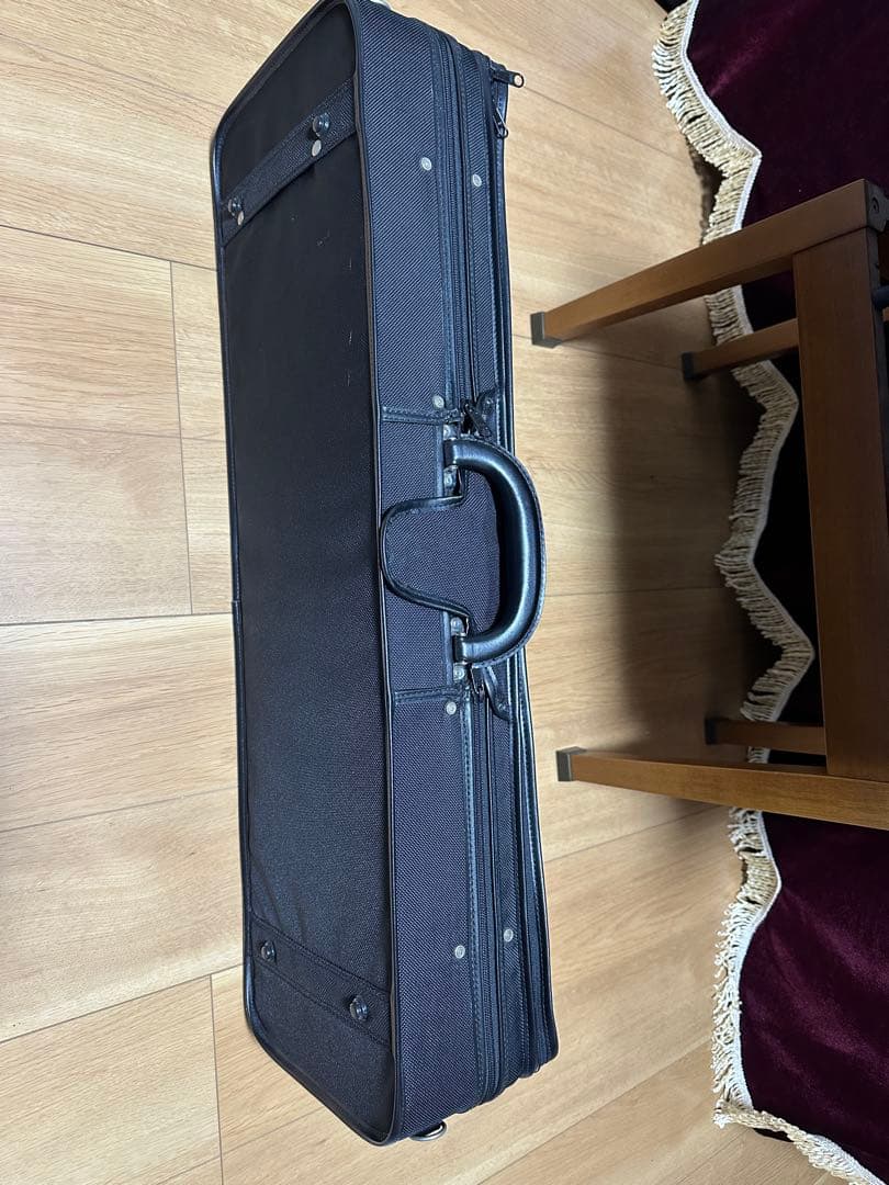 高級　木枠製　バイオリンケース　4/4サイズ　角型　音楽教室　弦楽器　レッスン