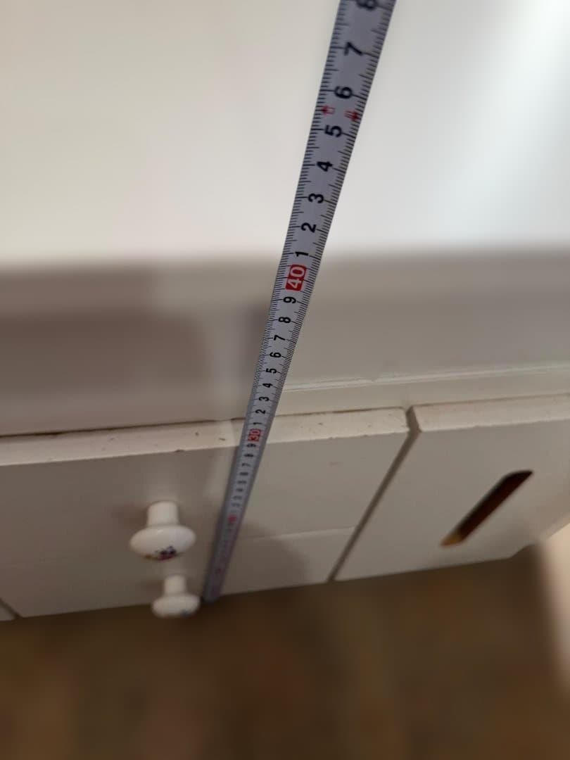 ホワイト ドレッサー ミラー付き