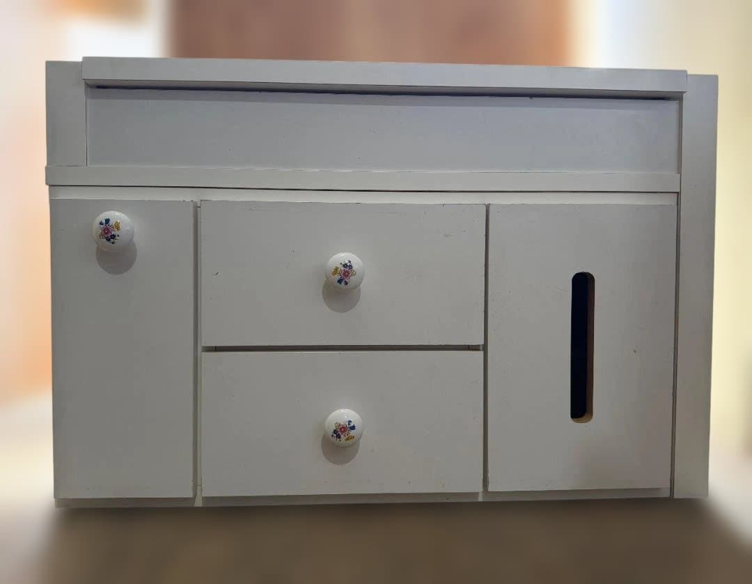 ホワイト ドレッサー ミラー付き