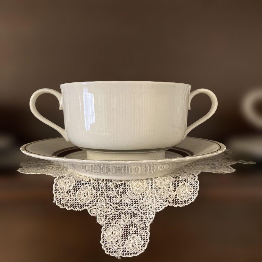 ナルミ NARUMI CHINA スープカップ＆ソーサー　５客