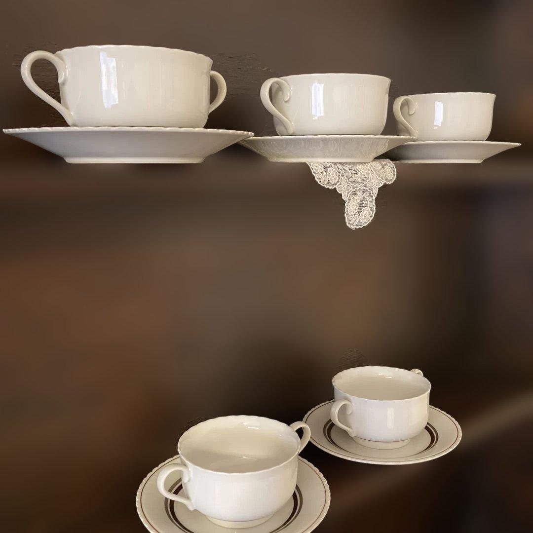 ナルミ NARUMI CHINA スープカップ＆ソーサー　５客