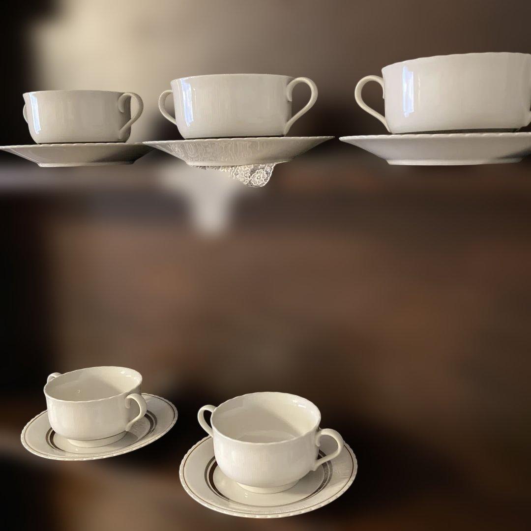 ナルミ NARUMI CHINA スープカップ＆ソーサー　５客