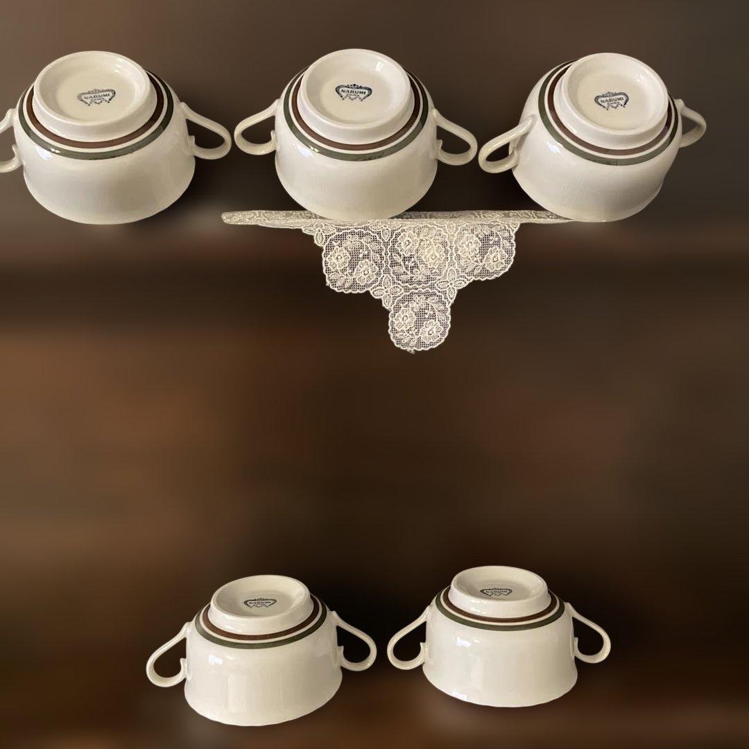 ナルミ NARUMI CHINA スープカップ＆ソーサー　５客