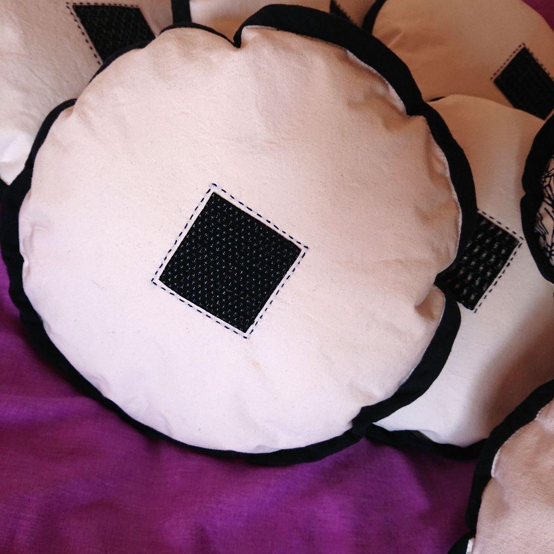 花柄円形ミニクッション 9個セット(ハンドメイド・リメイク)