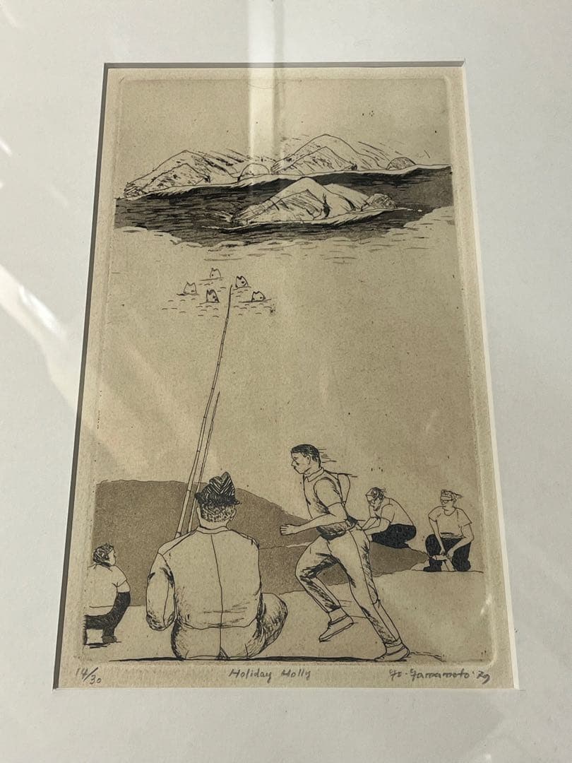 山本容子 限定30部 エッチング 銅版画 希少 絵画 直筆サイン有り