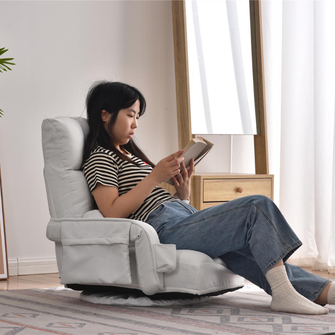 新品　座椅子　リクライニング　リクライニングチェア　多機能　回転式