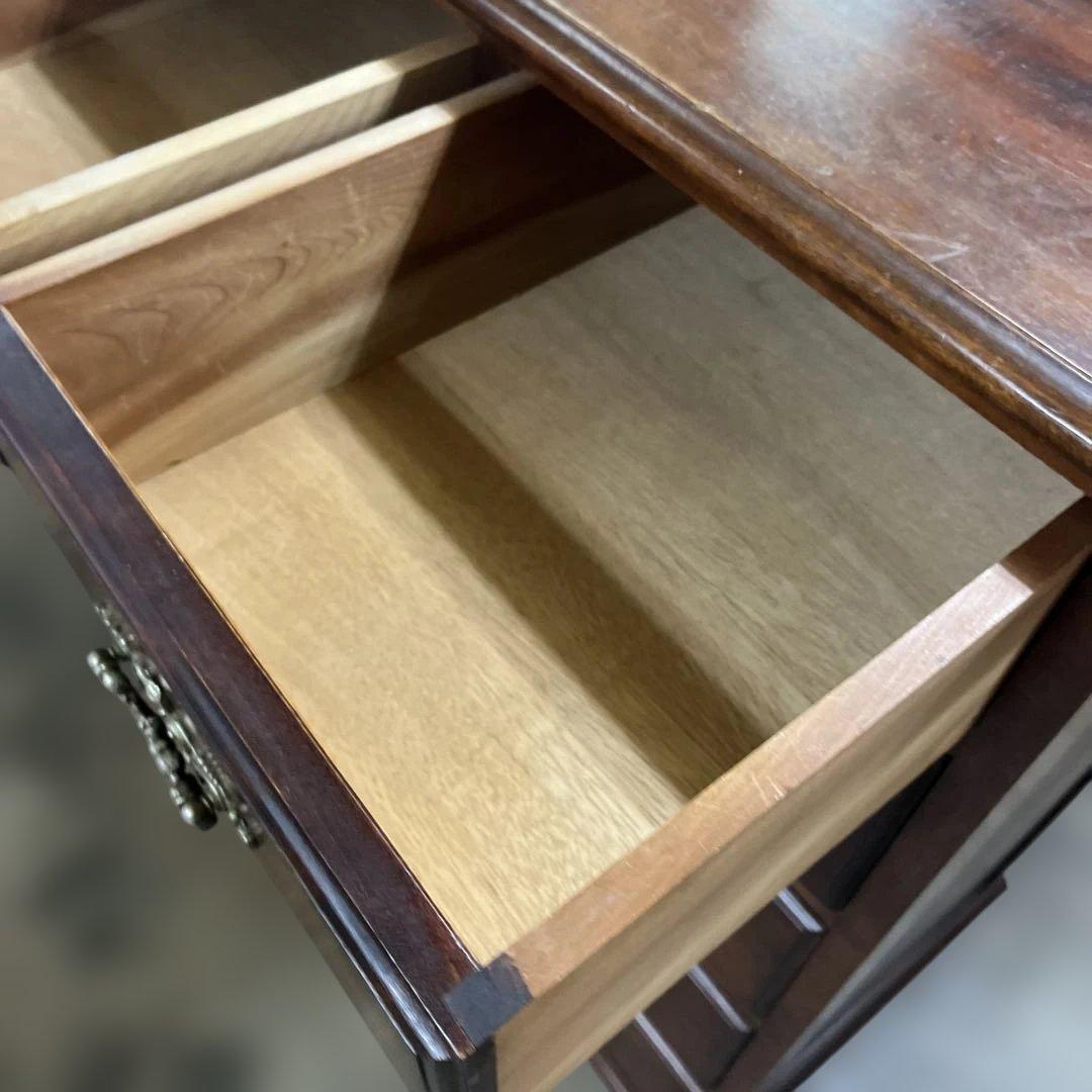 【ヴィンテージ】ミラーキャビネット◆5段収納◇マイナスビス留め◆程度良好