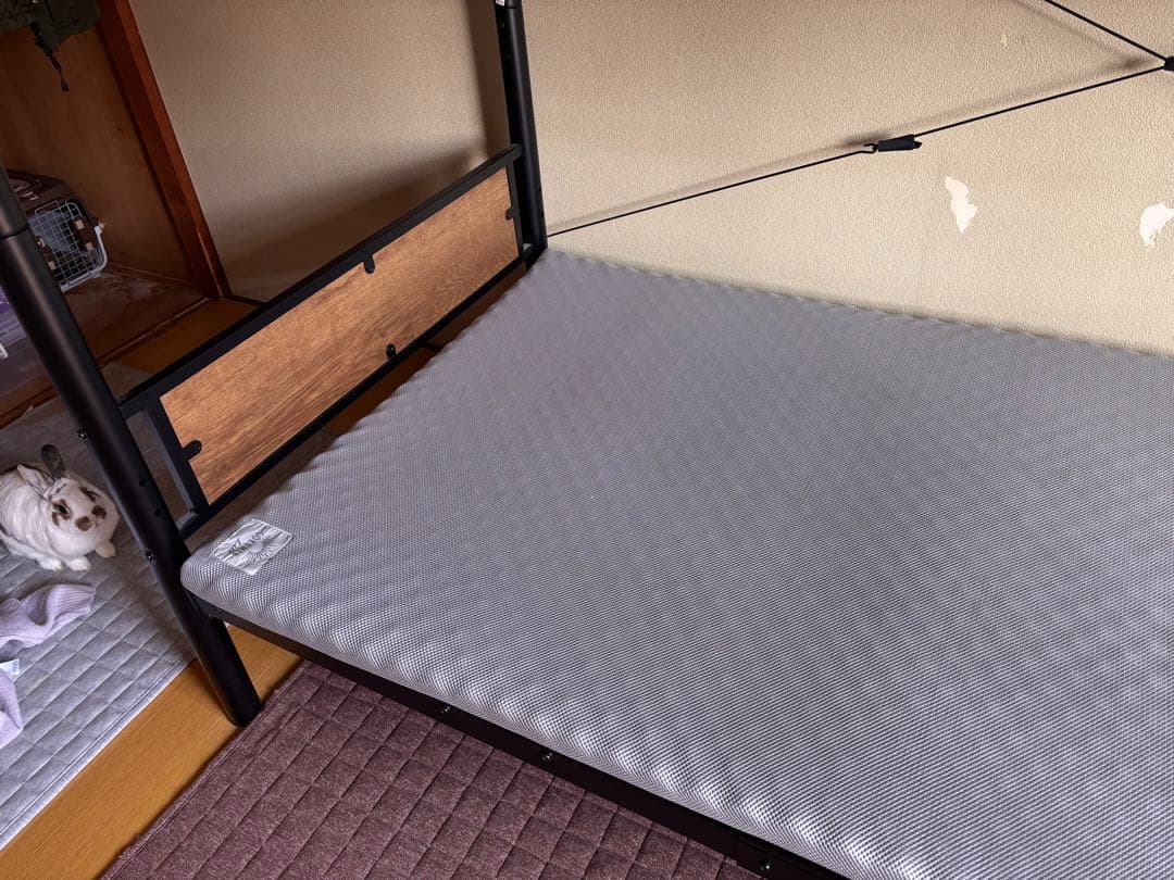 スチールベッド　マットレス付　取りに来ていただける方希望