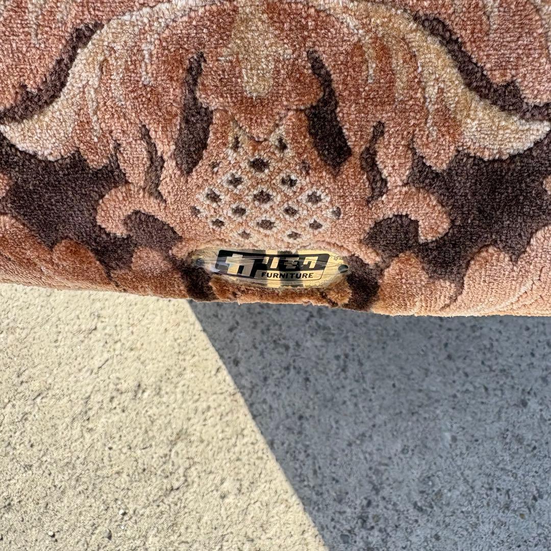 ①カリモク 金華山 1人掛けソファ アームチェア 昭和レトロ ヴィンテージ古家具